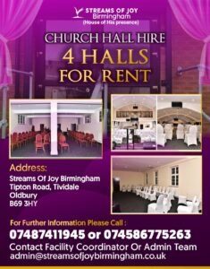 Halls Hire header image