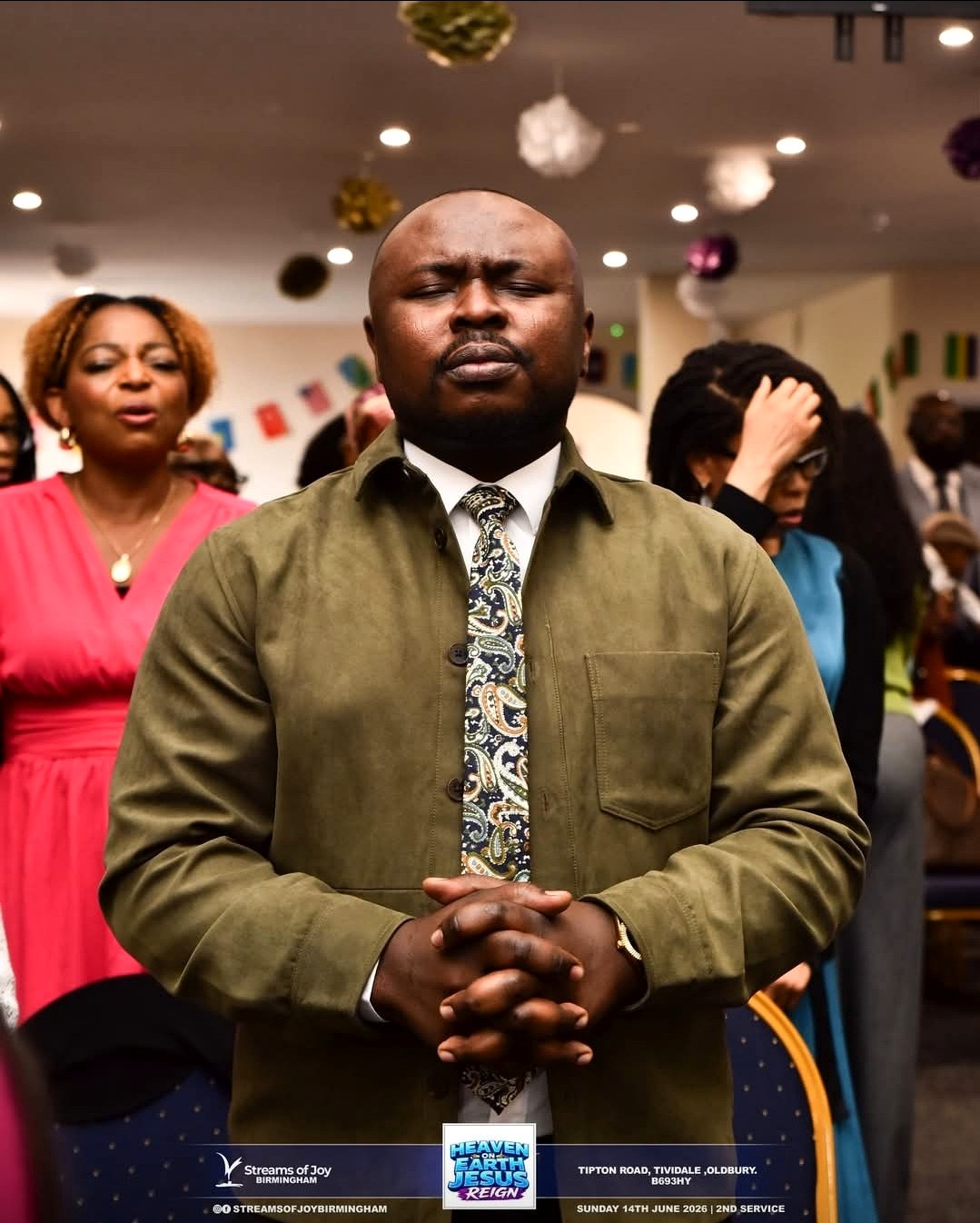 Streams of Joy Birmingham men worship and prayer moment